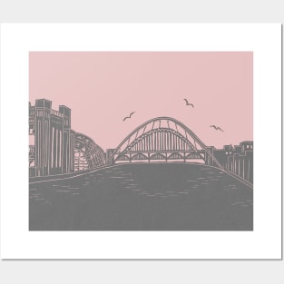 Bridges of NewcastleGateshead Quayside Posters and Art